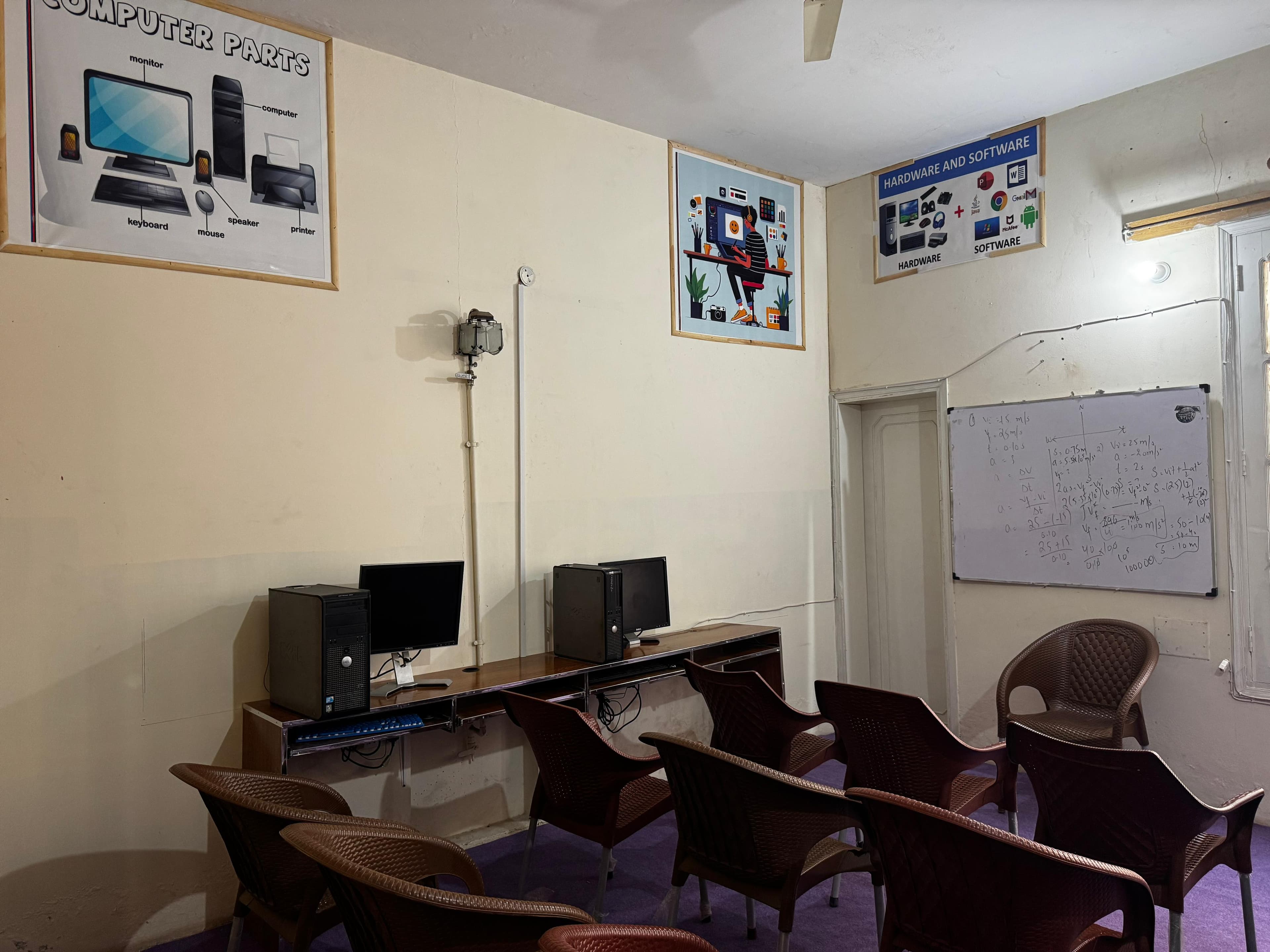 Students reading in the school library