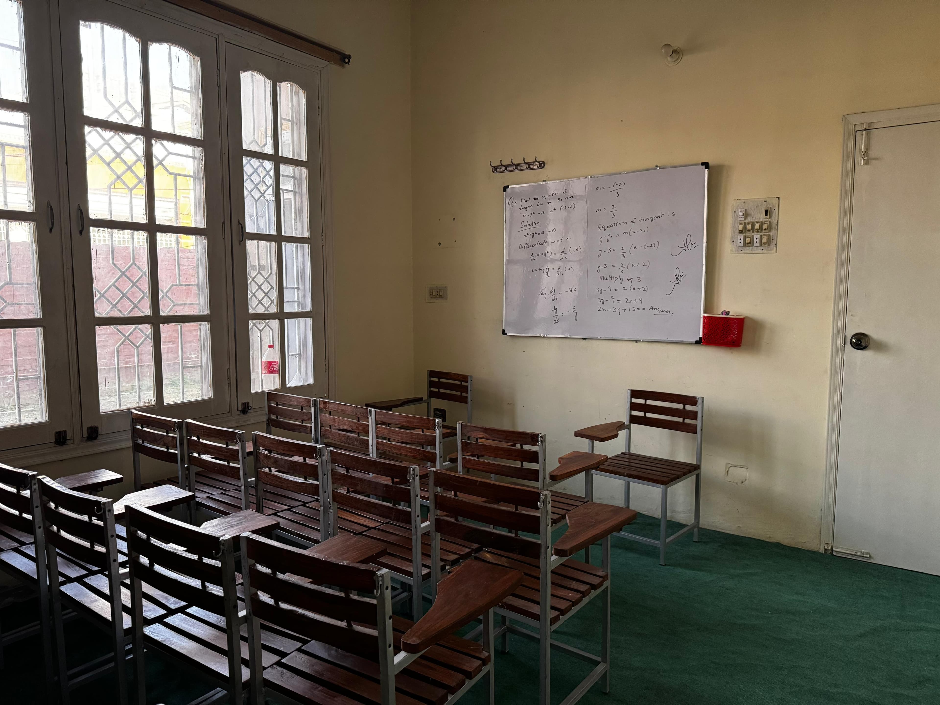 Students creating art in the arts studio